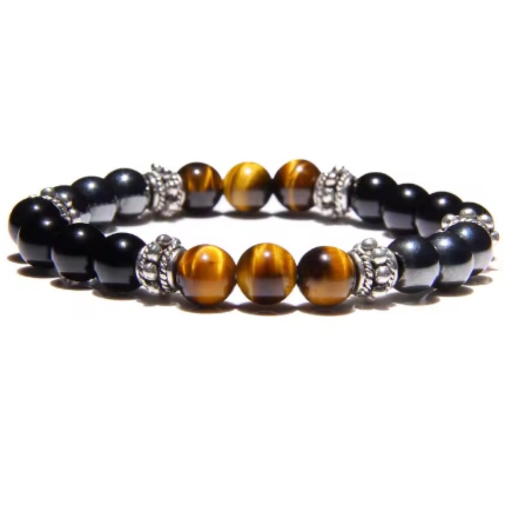 Magnetic Bracelet,Gemstone Beads,Hematite Bracelet,Magnetic and Stone Bracelet